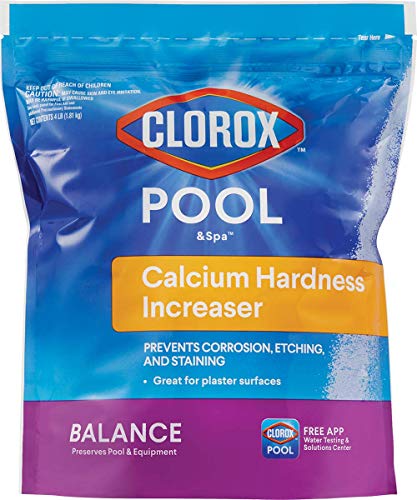 Clorox Pool&Spa Swimming Pool Calcium Hardness Increaser, Prevents Corrosion, Etching and Staining, 4LB (Pack of 1)