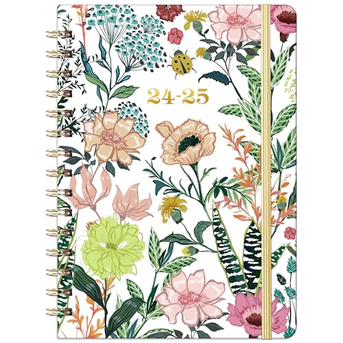 2024-2025 Academic Planner – Weekly ＆ Monthly Planner from Jul. 2024 – Jun. 2025, 6.4' x 8.5' with Tabs, Flexible Hardcover, Thick Paper, Strong Twin-Wire Binding, Back Pocket, Inspirational Quotes