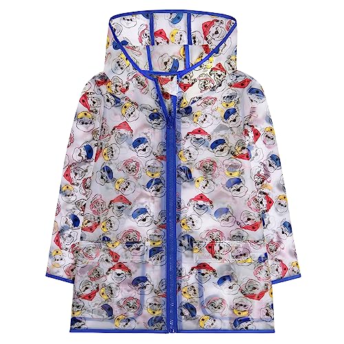 ABG Accessories Boys Rain Coat For Kids - Disney Paw Patrol Toddler Raincoat For Kids 6-7 Years - Kids Rain Poncho