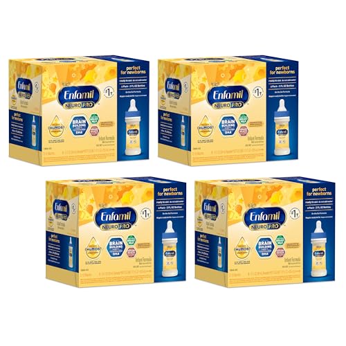 Enfamil NeuroPro Baby Formula, MFGM* 5-Year Benefit, Expert-Recommended Brain-Building Omega-3 DHA, Exclusive Immune Supporting HuMO6 Blend, Ready-to-Feed Infant Formula, Liquid, 2 Fl Oz, 6 Count (Pack of 4)