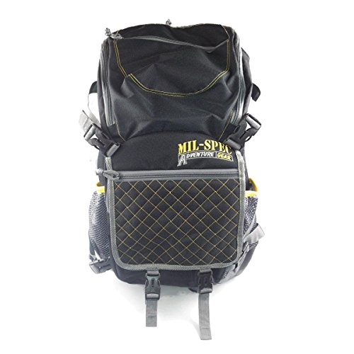 Mil-Spec Adventure Gear Plus MSA02-0308001000 Backpack, Black, 28L