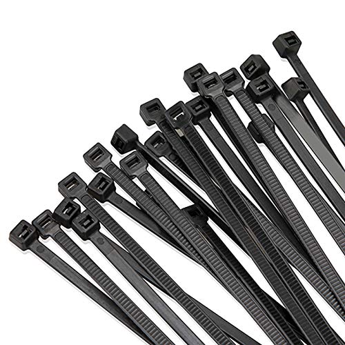 Mezzo Cable Zip Ties Heavy Duty 12 Inch（100 Pack）, Ultra Strong Plastic Wire Ties with 50 Pounds Tensile Strength, Self-Locking UV Resistant Black Nylon Zip Ties for Indoor and Outdoor