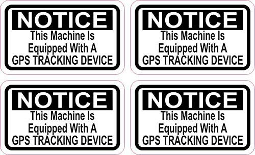 StickerTalk Machine Equipped with GPS Tracking Vinyl Stickers, 2.5 inches by 1.5 inches