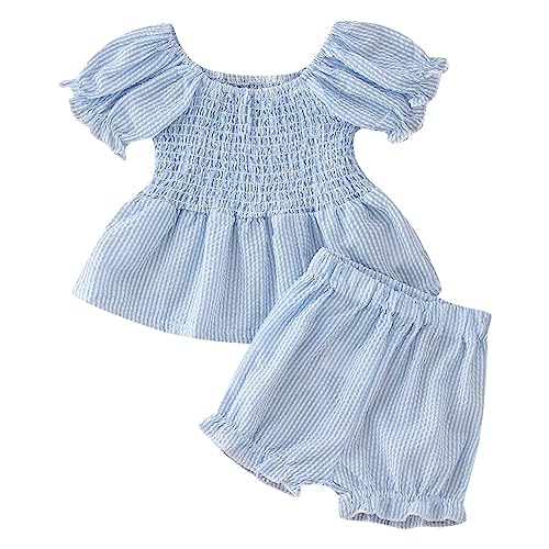 Junsyuffk 4th Of July Toddler Boy Outfit Baby Boy Girls Cotton Linen Shorts Set Short Sleeve T-Shirt Top Elastic Waistband Shorts Summer Outfit Clothes Baby Clothes For Girls