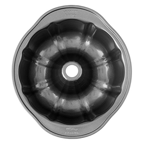 Wilton Perfect Results Premium Non-Stick 9.51-Inch Fluted Tube Pan, Steel Bundt Cake Pan