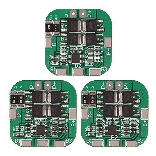 ACEIRMC 3pcs 4S 20A 14.8V Li-ion Lithium 18650 Battery BMS PCM Protection PCB Board Module 16.8V Overcharge Over Discharge Short Circuit Protection