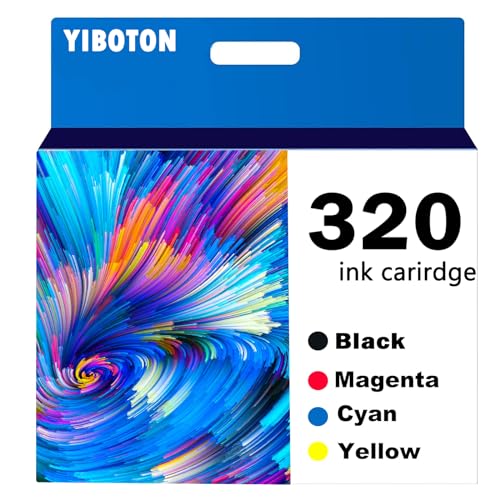 YiBoton 320 Ink Cartridge Remanufactured Compatible with T320 Ink Cartridge Work with PictureMate PM-400 Printer.