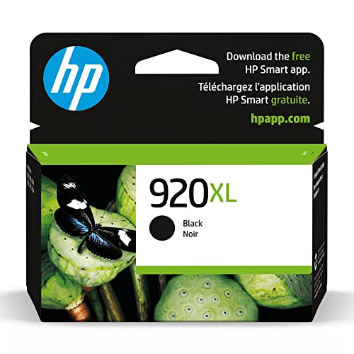 HP 920XL Black High-yield Ink Cartridge | Works with HP OfficeJet 6000, 6500, 7000, 7500 Series | CD975AN