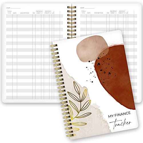 Easy to Use Accounting Ledger Book - The Perfect Expense Tracker Notebook for Your Small Business - Simplified Personal Finance Checkbook, Income and Expense Log Book