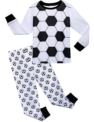 A&J DESIGN Kids Boys Soccer Sleepwear Sets (10, Soccer)