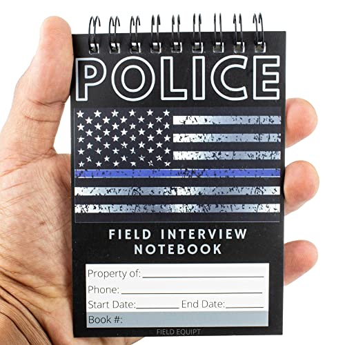 Law Enforcement Incident Report Notepads, Sheriff, Security & Police Gear, EDC Officer Notebook, Cop Gifts, Interview Equipment Accessories Book, 6 Pack (Pollice)