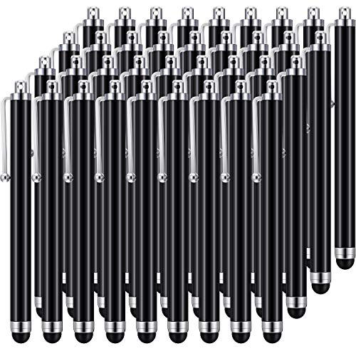 Outus Stylus Pens for Touch Screens,Stylus Pen Set of 36 for Universal Capacitive Touch Screens Devices, Compatible with iPhone, iPad, Tablet (Black)