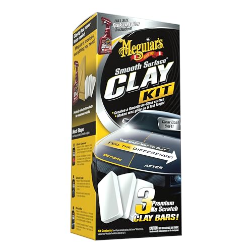 Meguiar’s G191700 Smooth Surface Clay Kit, Safe and Easy Car Claying for Smooth as Glass Finish
