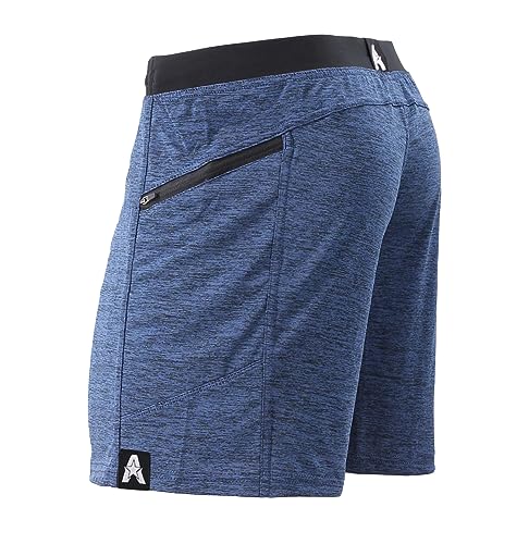 Anthem Athletics Hyperflex 7 Inch Men's Workout Shorts - Zipper Pocket Short for Running, Athletic & Gym Training - Iron Navy G2 - X-Large