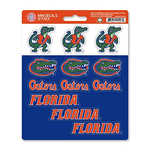 FANMATS 61158 Florida Gators 12 Count Mini Decal Sticker Pack