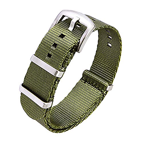 Ritche Nylon Watch Strap with Heavy Buckle Bands for 18mm 20mm 22mm Premium Seat Belt Nylon Watch Bands for Men Women, Valentine's day gifts for him or her