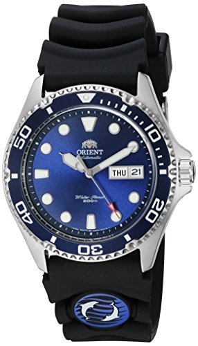 Orient Men's 'Ray II Rubber' Japanese Automatic Stainless Steel Diving Watch, Color:Silver-Toned (Model: FAA02008D9)