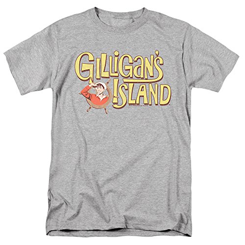 Gilligan's Island TV Show Logo T Shirt and Stickers (X-Large)