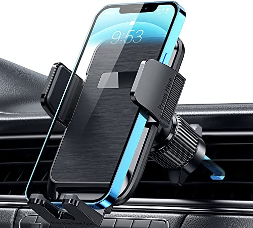 Qifutan Phone Mount for Car Vent [Upgraded Clip] Cell Phone Holder Car Hands Free Cradle in Vehicle Car Phone Holder Mount Fit for Smartphone, iPhone, Cell Phone Automobile Cradles Universal