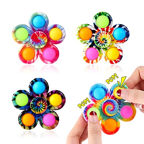 Effacera Fidget Spinner Bulk 4 Pack, Sensory Fidget Toys for Kids, Fidget Spinners Anxiety Stress Relief, ADHD Autism Products for Girls Boys,Birthday Party Favors Goodie Bag Stuffers Classroom Prizes