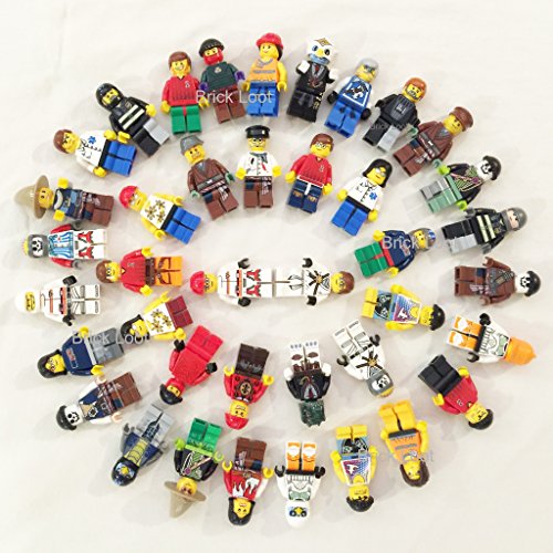 10 NEW LEGO MINIFIG PEOPLE LOT random grab bag of minifigure guys city town set by USA