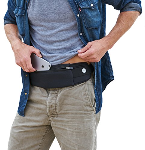 The Belt of Orion Survival Gear Travel Running Belt Waist Fanny Pack Hands Free Way to Carry Sanitizer, Face Mask, Phone, Passport, Keys, ID, Money & Everyday Essentials (Travel 9'x4')