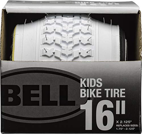 Bell 7091033 Kids Bike Tire, 16' x 1.75-2.125', White