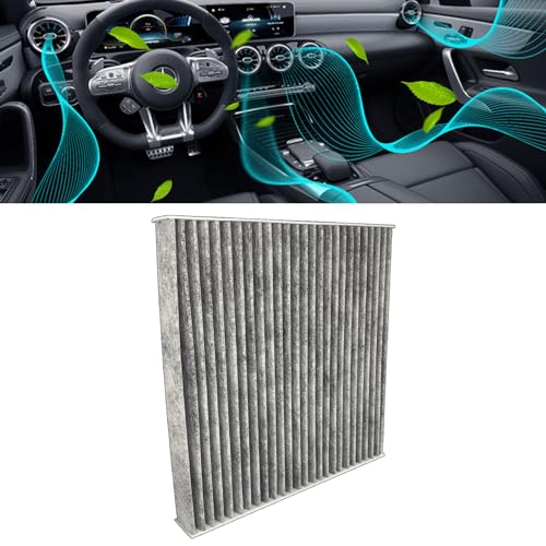 MLAHUIER Car Air Filter Replacement, Premium Cabin Air Conditioning Filter Elements Include Activated Carbon for Passengers, Auto Compartment Air Filters for CF10134, Car Interior Accessories