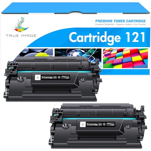 TRUE IMAGE Compatible Toner Cartridge Replacement for Canon 121 CRG-121 CRG121 for Canon imageCLASS D1620 D1650 High Yield Ink Printer (Black, 2-Pack)