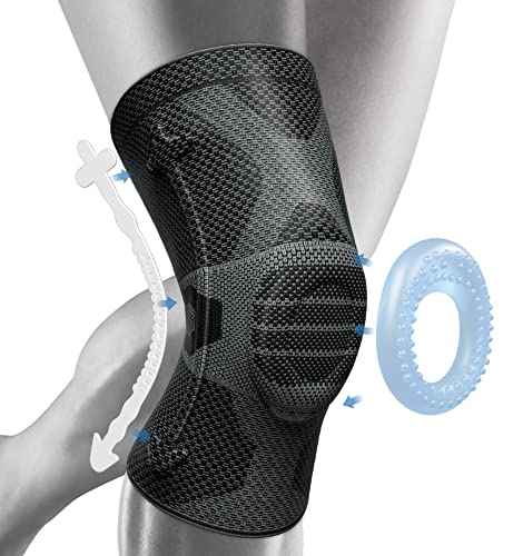NEENCA Professional Knee Brace for Pain Relief, Medical Knee Compression Sleeve, Knee Support with Horizontal Knit Tech for Meniscus Tear, ACL, Arthritis, Joint Pain, Runner, Workout- FSA/HSA APPROVED