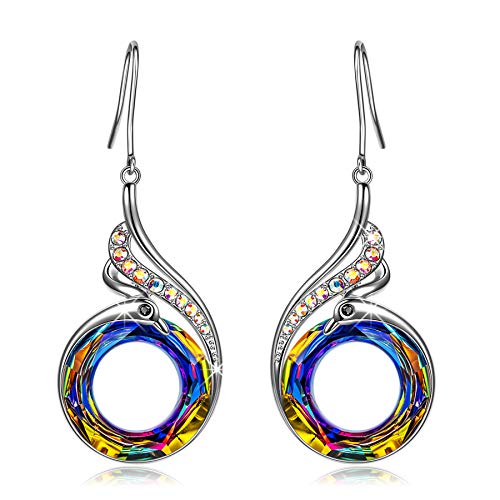 Nickel Phoenix Earrings - Christmas Birthday Gifts for Women, Jewelry Gifts for Mom, Wife, Girlfriend, Daughter, Best Friend