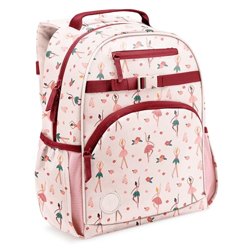 Simple Modern Toddler Backpack for School Girls and Boys | Kindergarten Elementary Kids Backpack | Fletcher Collection | Kids - Medium (15' tall) | Pink Ballerina