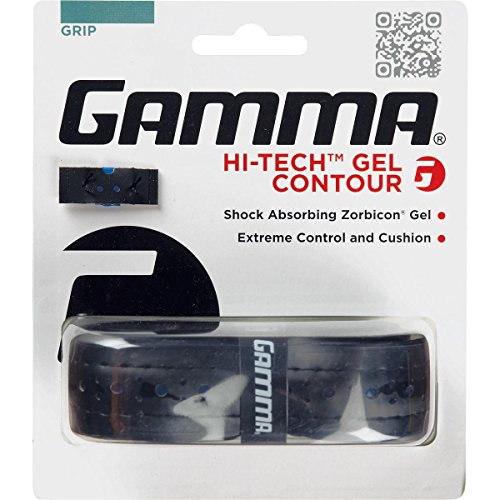 Gamma Hi-Tech Gel Contour Replacement Grip, Black