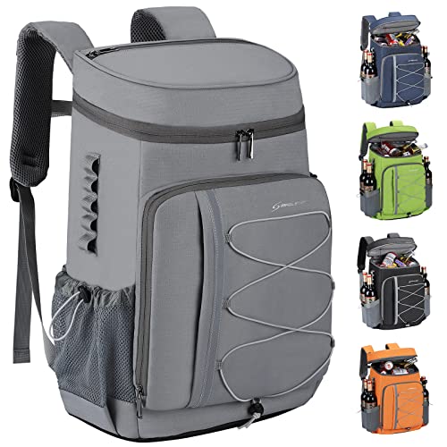 Maelstrom 35 Can Backpack Cooler Leakproof,Insulated Soft Cooler Bag,Beach / Camping Cooler,Ice Chest Backpack for Travel, Grocery Shopping,Kayaking,Fishing,Hiking,Orange