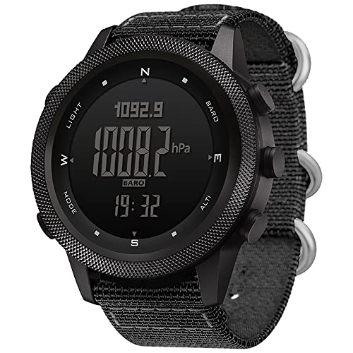 NORTH EDGE APACHE-46 Digital Sports Watches for Men Military Watches with Compass Temperature Steps Tracker Sport Tactical Survival Watches