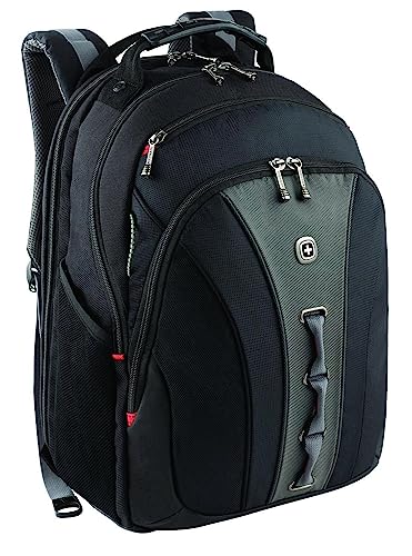 Wenger 600631 The Legacy Notebook Carrying Backpack, 16'', Black/Gray (WA-7329-14F00), one Size