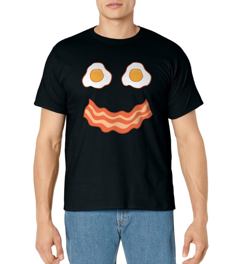 Egg And Bacon Egg And Bacon Face Brunch Breakfast T-Shirt