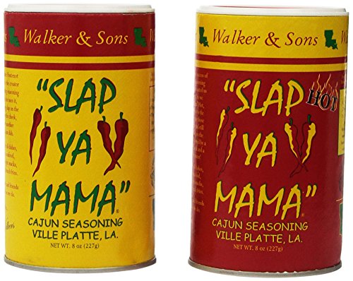 Slap Ya Mama Cajun Seasoning from Louisiana, Spice Variety Pack, 8 Ounce Cans, 1 Original Cajun and 1 Hot Cajun Blend