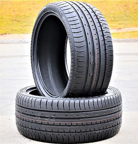 Set of 2 (TWO) Accelera Phi All-Season Passenger Car High Performance Radial Tires-225/40R18 225/40ZR18 225/40/18 225/40-18 92Y Load Range XL 4-Ply BSW Black Side Wall UTQG 400AA