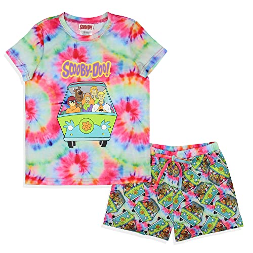 INTIMO Scooby-Doo Girls' Characters The Gang Mystery Machine Scooby Shaggy Velma Daphne Fred Sleep Pajama Set Shorts (4/5) Multicolored