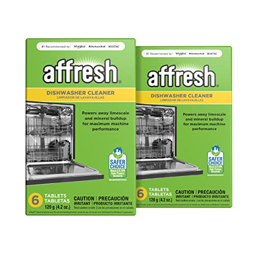 Affresh Dishwasher Cleaner, 12 Month Supply, Helps Remove Limescale and Odor-Causing Residue