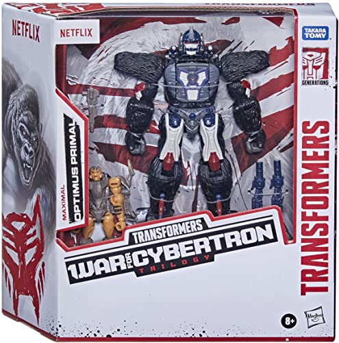 Transformers Netflix War for Cybertron Optimus Primal and Rattrap, (F0976)
