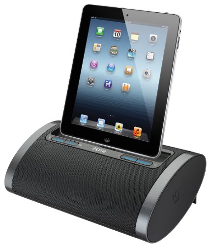 iHome iDL48BC Dual Charging Portable Rechargeable Speaker with Lightning Dock and USB Charge/Play for iPad /iPod and iPhone 5/5S and 6/6Plus