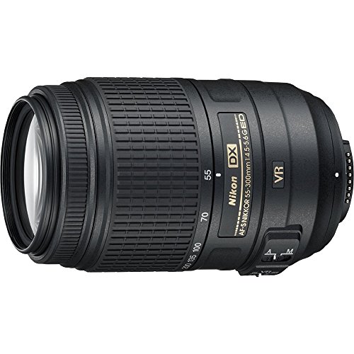 Nikon AF-S DX NIKKOR 55-300mm f/4.5-5.6G ED Vibration Reduction Zoom Lens with Auto Focus for Nikon DSLR Cameras