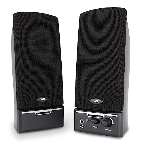 Cyber Acoustics CA-2014 Computer Speakers, Full Stereo Sound, Convenient Controls, Easy Setup
