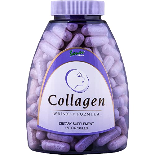 Sanar Naturals Collagen Pills with Vitamin C, E - Reduce Wrinkles, Promotes Hair, Nail, Skin, Joints, Bone - Hydrolyzed Collagen for Women & Men, Collagen Peptides Supplement, 150 Capsules