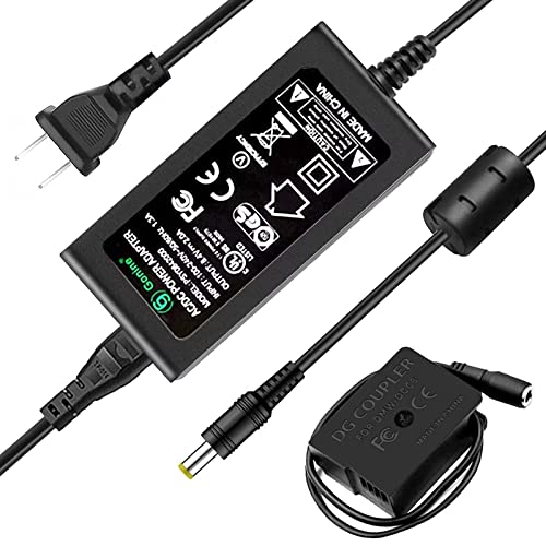 DMW-DCC8 Gonine DC Coupler DMW-AC8 AC Power Adapter Camera Charger Kit (DMW-BLC12 Battery Replacement) for PANASONIC DMC-FZ200, DMC-FZ1000, DMC-GH2, DMC-G5, DMC-G6, DMC-G7, Lumix GX8 G85 Cameras.