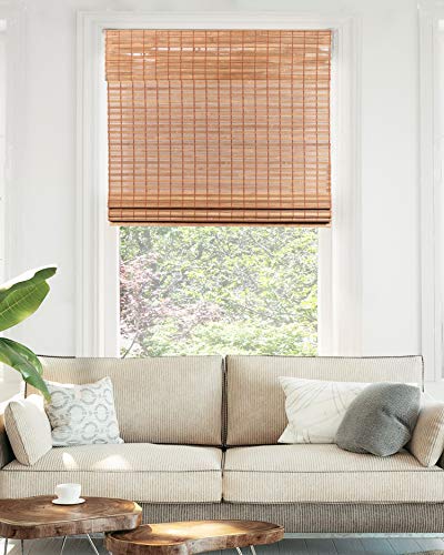 CHICOLOGY Bamboo Blinds , Bamboo Shades , Roman Shades for Windows , Roman Window Shades , Window Shades for Home , Bamboo Shades for Patio , Blinds & Shades , Window Shade , 35'W X 64'H, Squirrel