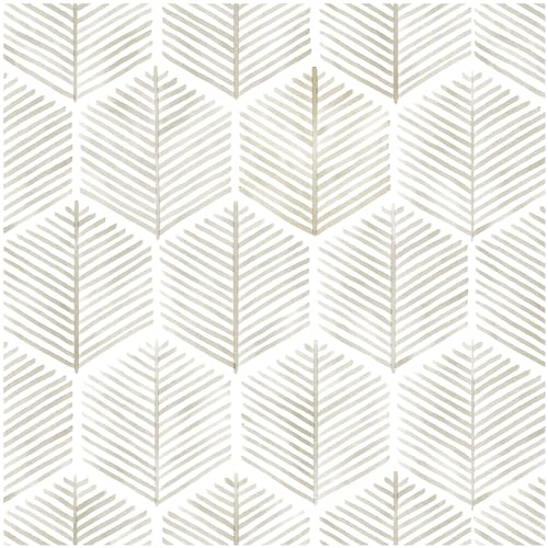 Modern Peel and Stick Wallpaper 17.3''×78.8'' Self Adhesive Wallpaper Boho Contact Paper Beige and White Geometric Wallpaper Removable Decorative Wallpaper for Bedroom Bathroom Cabinets Decor Vinyl