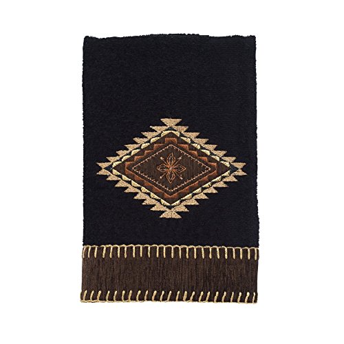 Avanti Linens 17722BLK Mojave Hand Towel, Black, 28.00' x 16.00'